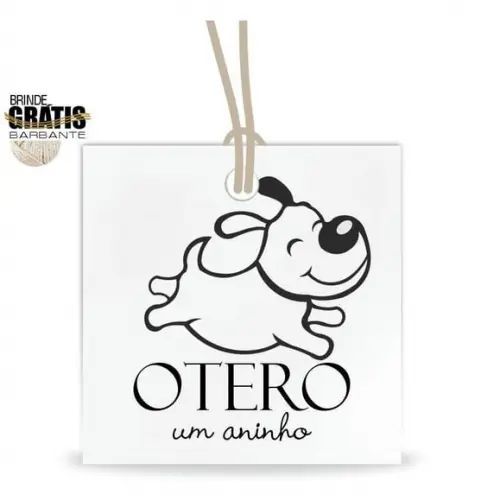 Tag aniversário quadrada