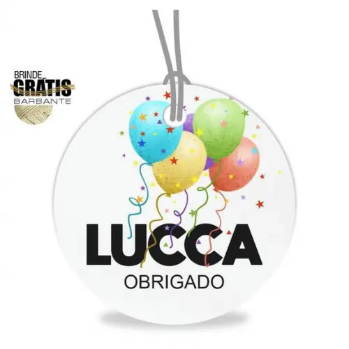 Tag aniversário redonda