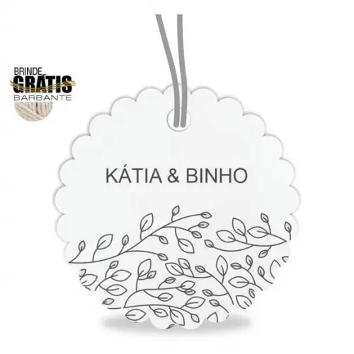 Tag casamento escalope floral