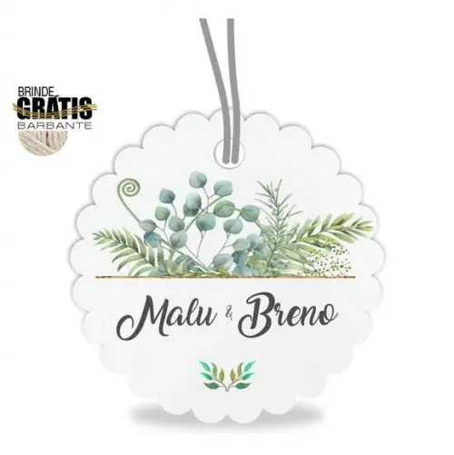 Tag casamento escalope floral