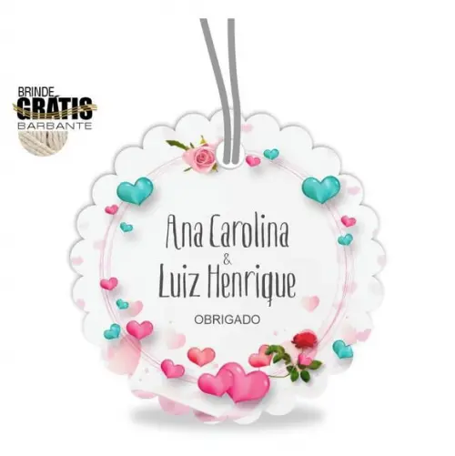 Tag casamento escalope floral