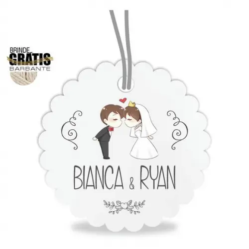 Tag casamento escalope noivinhos