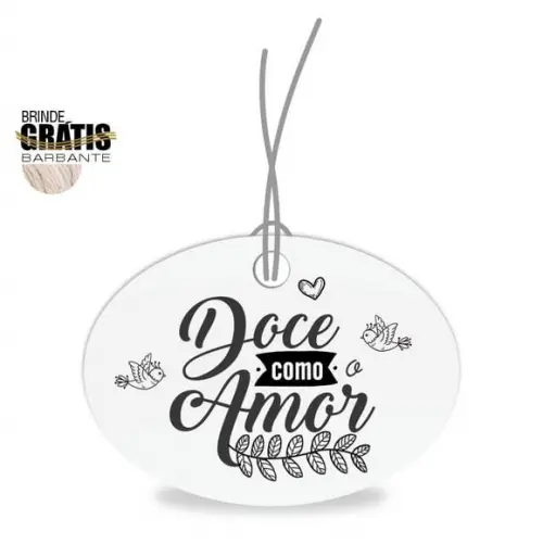 Tag casamento oval doce amor