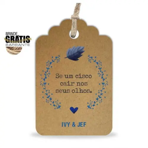 Tag Casamento Quadrada Lágrimas De Alegria