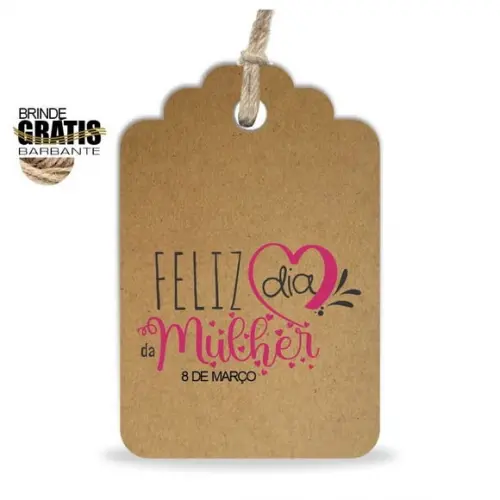 Tag Dia da Mulher Personalizada, Mod.02