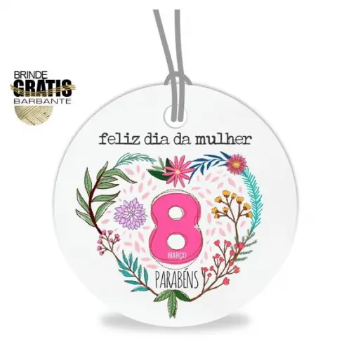 Tag Dia da Mulher Personalizada, Mod.03