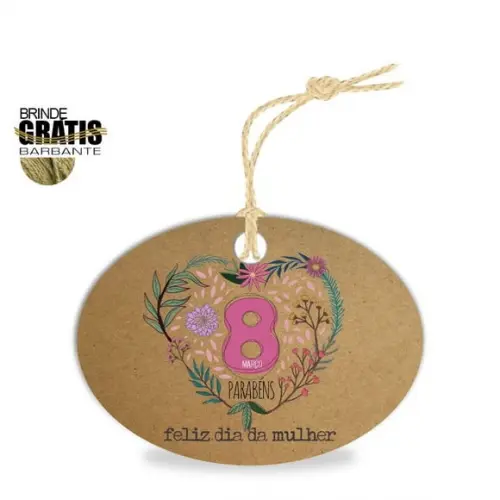 Tag Dia da Mulher Personalizada, Mod.03