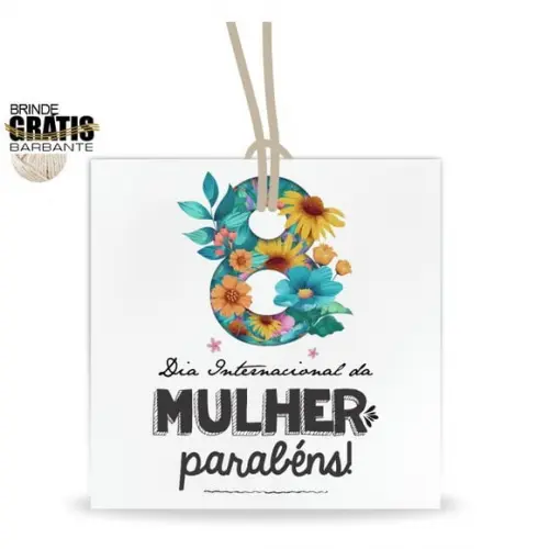 Tag Dia da Mulher Personalizada, Mod.05