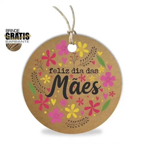 Tag Dia das Mães Personalizada, Mod.01