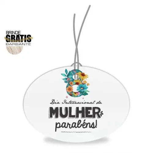 Tag Dia da Mulher Personalizada, Mod.05