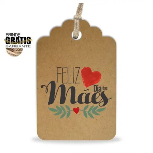Tag Dia das Mães Personalizada, Mod.10