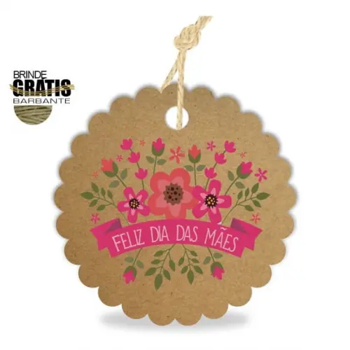 Tag Dia das Mães Personalizada, Mod.08