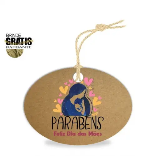 Tag Dia das Mães Personalizada, Mod.09