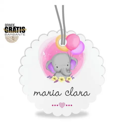Tag infantil escalope elefantinho