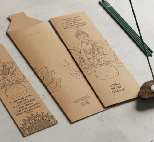 Lembrancinha Kit Incenso Japonês Buda Gratidão Meditação Yoga