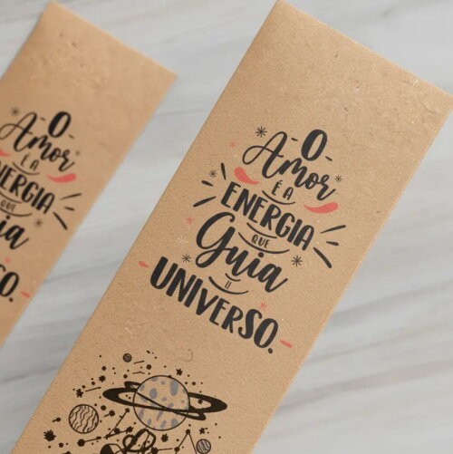 Kit Incenso Personalizado Galáxia Planeta Saturno Kraft - 24un