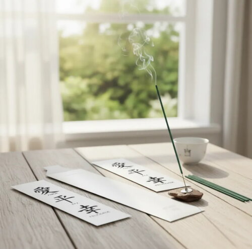 Kit Incenso Personalizado Ideograma Oriental Felicidade Mimo - 24