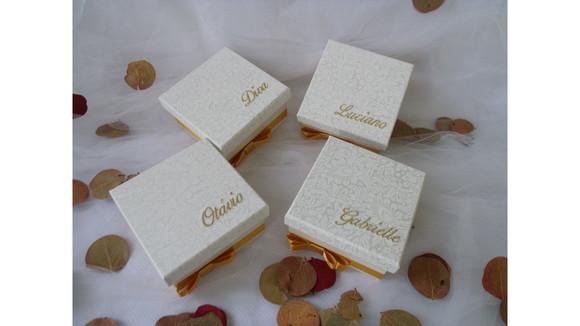 Kit Padrinhos com 4 Caixas Convite