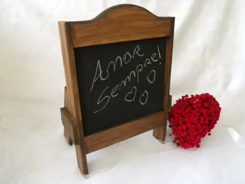 Mini lousa para decoração