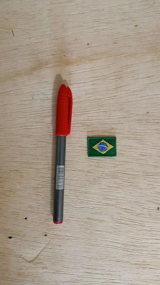50 Mini Bandeiras do Brasil Bordado Termocolante - copa 2026