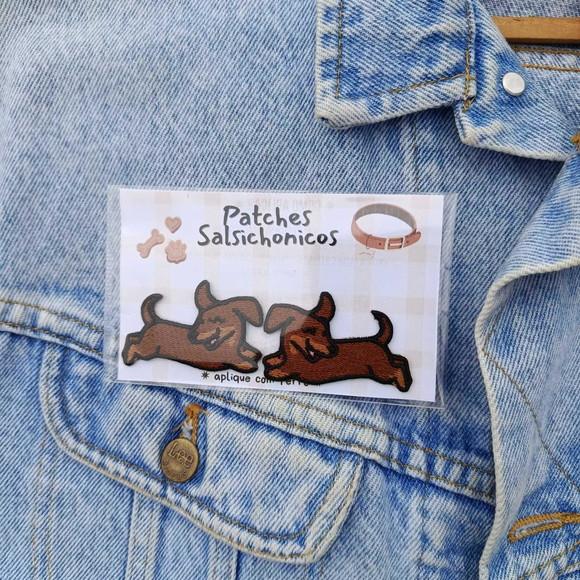 Cachorro Salsicha Dachshund Patch Bordado Termocolante