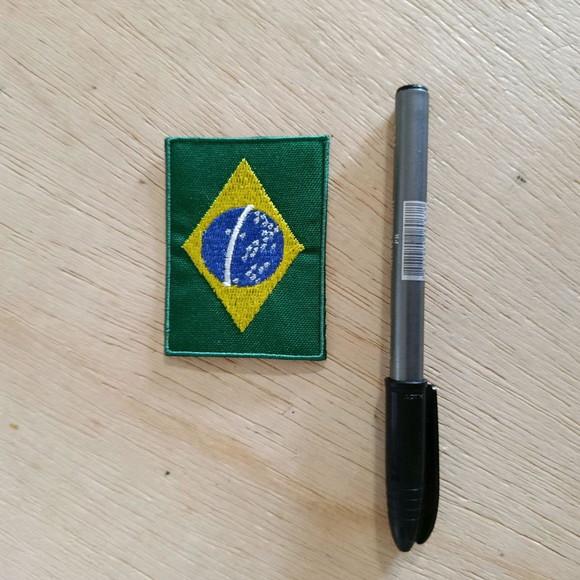 Copa 2026 Bandeiras do Brasil Bordado Termocolante.