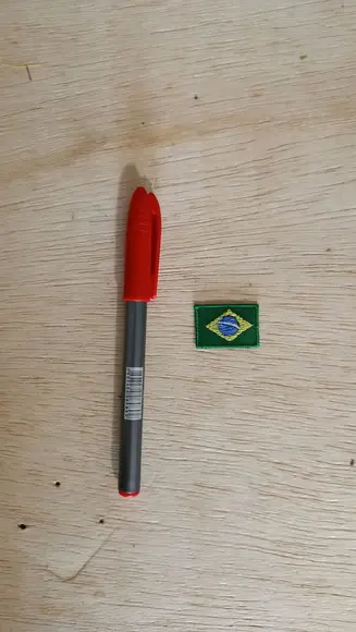 50 Mini Bandeiras do Brasil Bordado Termocolante - copa 2026