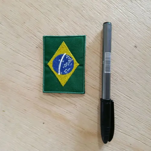 Copa 2026 Bandeiras do Brasil Bordado Termocolante.
