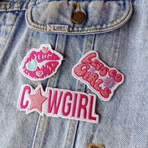 Cowgirl Estrela Patch Bordado Termocolante