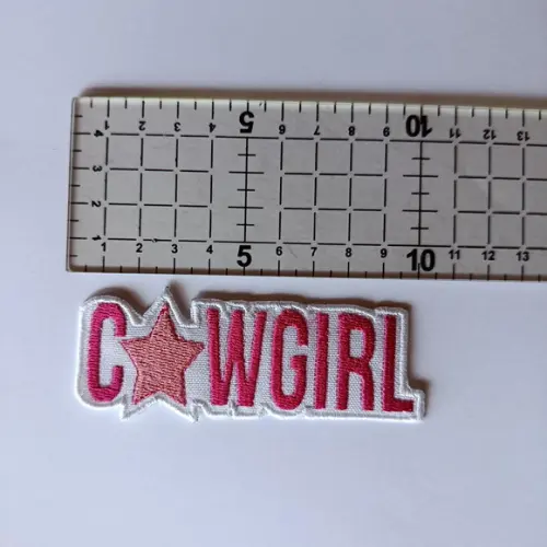 Cowgirl Estrela Patch Bordado Termocolante