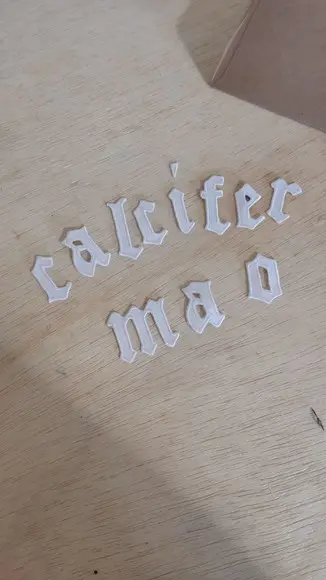 Patchs de Letras Cor Única