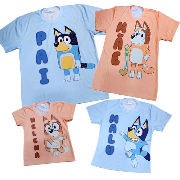Camiseta Bluey Kit Família
