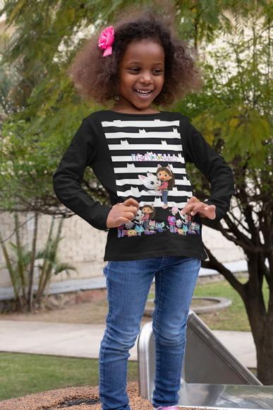 Camiseta Casa Mágica da Gabby Manga Longa