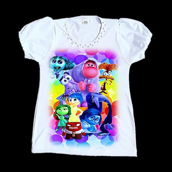 Camiseta Divertidamente 2 Luxo com Pérolas