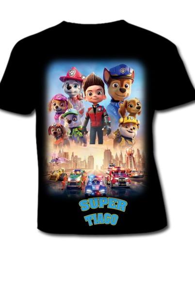 Camiseta Patrulha Canina Infantil até o 12