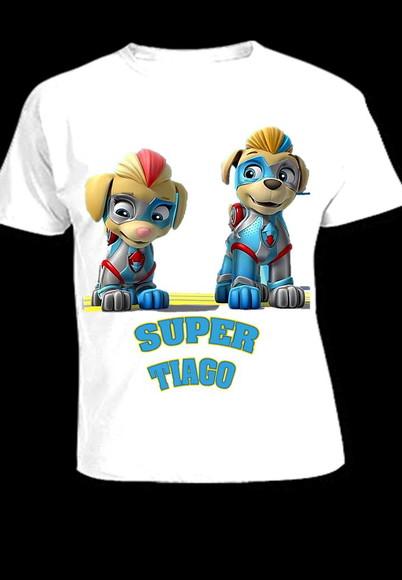 Camiseta Patrulha Canina Infantil até o 12