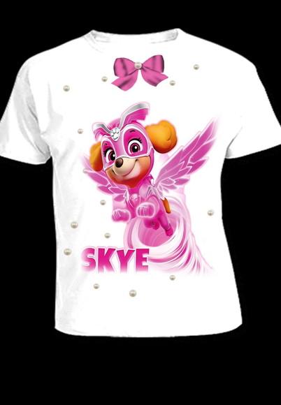 Camiseta Patrulha Canina Infantil até o 12 Filme Novo