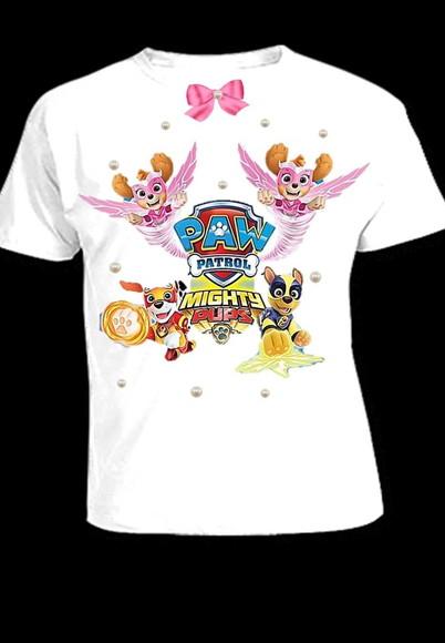 Camiseta Patrulha Canina Infantil até o 12 Filme Novo
