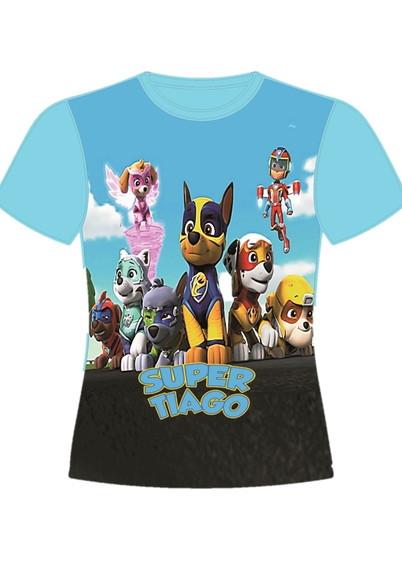 Camiseta Patrulha Canina Infantil até o 12 Filme Novo