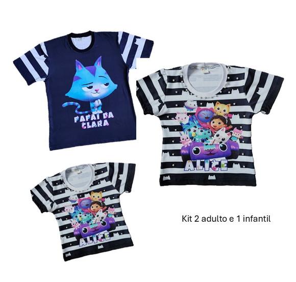 Kit Camiseta Casa Mágica da Gabby com 3