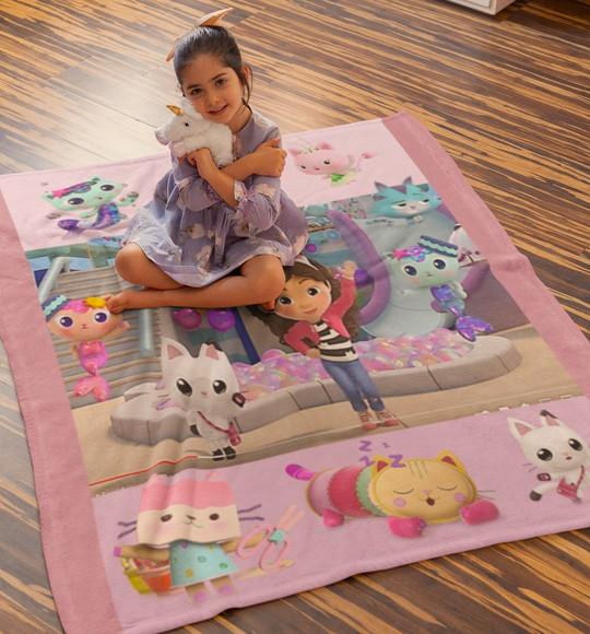 Manta Personalizada Cobertor Casa Magica da Gabby