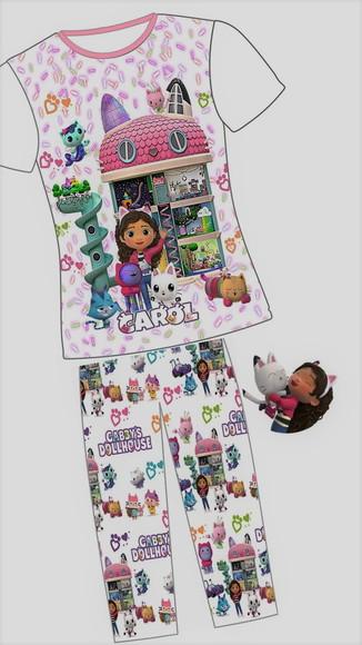 Pijama Casa Magica da Gabby Curto ou Longo