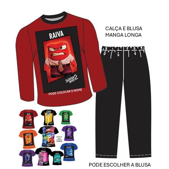 Pijama Divertidamente 2 Valor do 2 ao 12