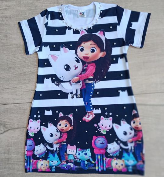 Vestido Casa Mágica da Gabby com Strass e Pérolas