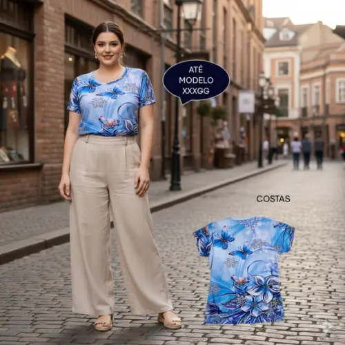Blusa Feminina Tshirt do P ao Plus Size