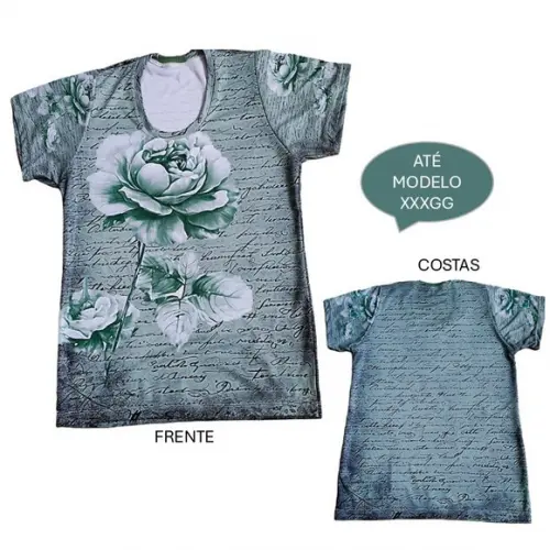 Blusa Feminina Tshirt do P ao Plus Size