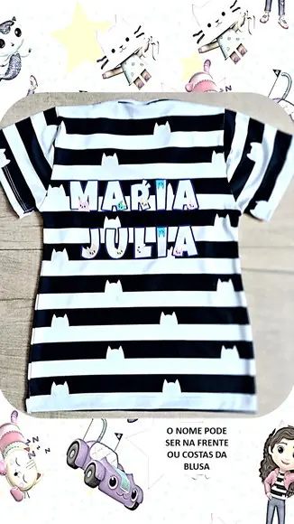Camiseta Casa Mágica da Gabby com Strass e Pérolas