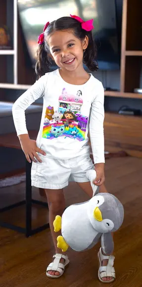 Camiseta Casa Mágica da Gabby Manga Longa