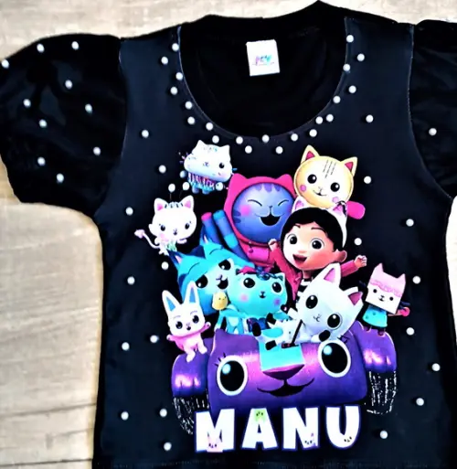 Camiseta Casa Mágica da Gabby Strass e Pérolas