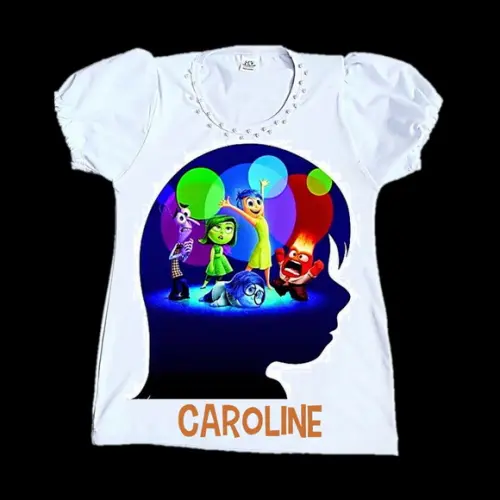 Camiseta Divertidamente 2 Luxo com Pérolas
